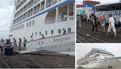 TOURISME : Le bateau de croisière Insignia de Oceania Cruises avec à bord 300 touristes, accueilli sur les côtes togolaises