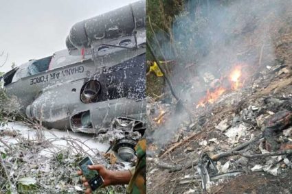 DEUIL NATIONAL AU GHANA : Huit hauts responsables gouvernementaux périssent dans un accident d’hélicoptère