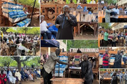 INVESTIR DANS L’AVENIR : L’Oti reçoit 100 tables-bancs de la part du Sénateur Noël Depoukn et remercie Faure Gnassingbé pour la promotion d’un fils de la région