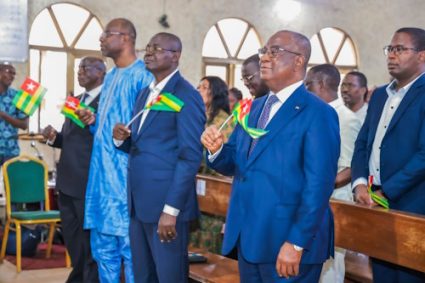 66E ANNIVERSAIRE DE L’INDEPENDANCE DU TOGO : Un culte d’action de grâce célébré en présence du Président de l’Assemblée nationale, représentant le Président du Conseil