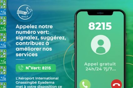 AEROPORT DE LOME (AIGE) : Un numéro vert (8215) pour améliorer l’expérience passager