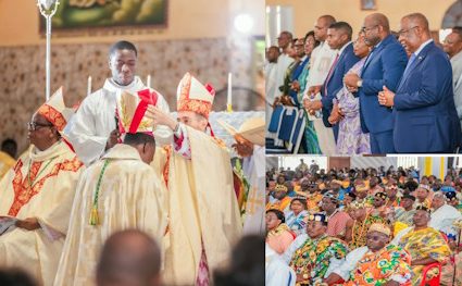 KPALIME : Sélom Klassou, représentant le Président du Conseil, témoin de l’ordination du 3è Evêque de Kpalimé, Mgr Edmond Yawo Amekuse
