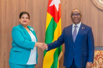 ASSEMBLEE NATIONALE : La Chargée d’affaires de l’Ambassade du Royaume du Maroc au Togo reçue par le Président du Parlement