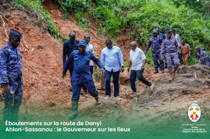 ÉBOULEMENTS SUR LA RN 30: Le Gouverneur Dadja Maganawè appelle à la vigilance